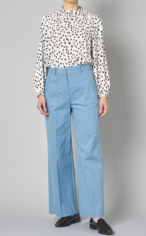 ストレッチキャンバスワイドパンツ