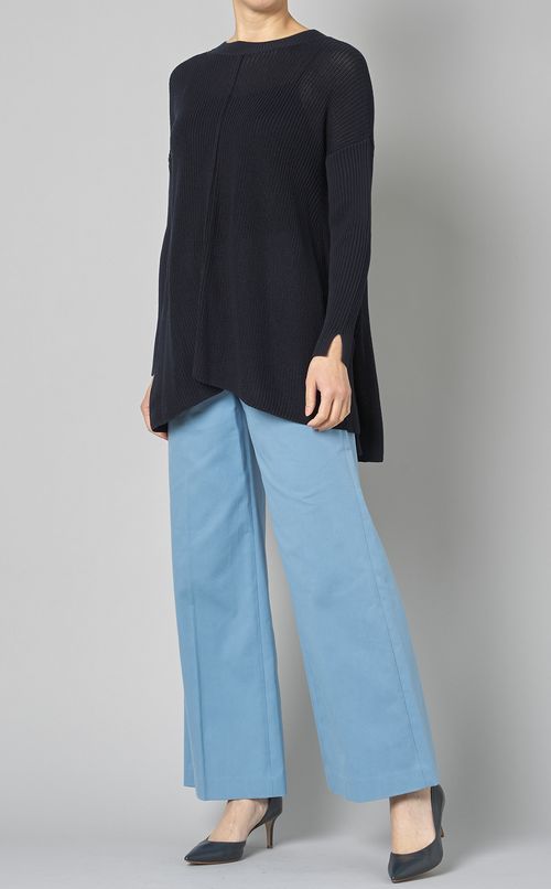 ストレッチキャンバスワイドパンツ