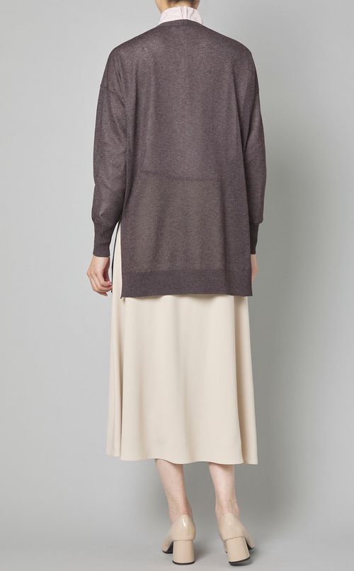 シアーニットカーディガン