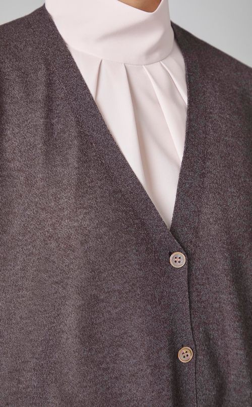 シアーニットカーディガン