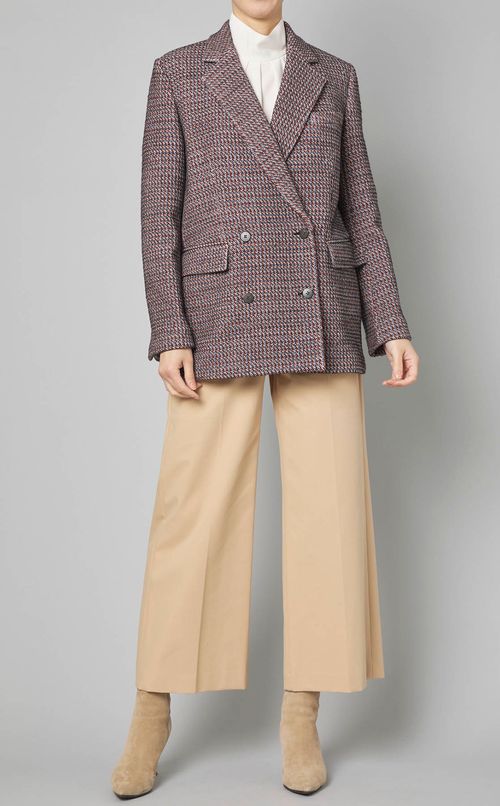 コットンストレッチワイドパンツ