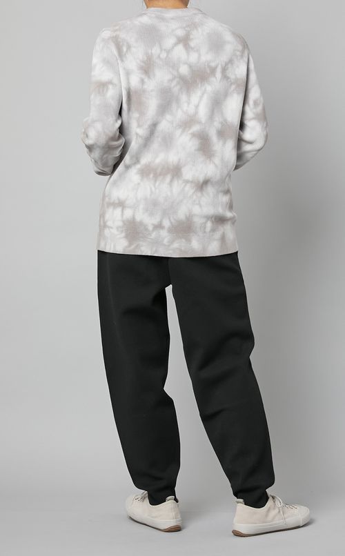 タイダイ柄ニットプルオーバー