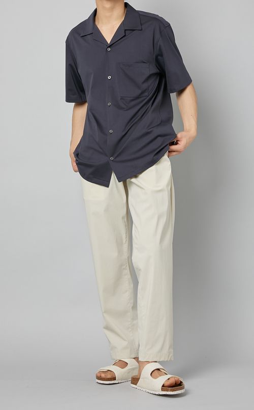 ストレッチオープンカラーシャツ