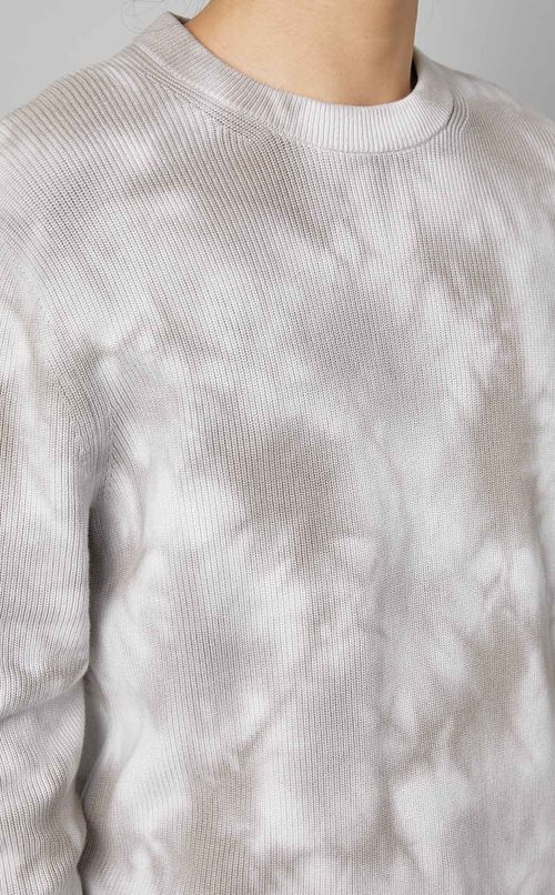 タイダイ柄ニットプルオーバー