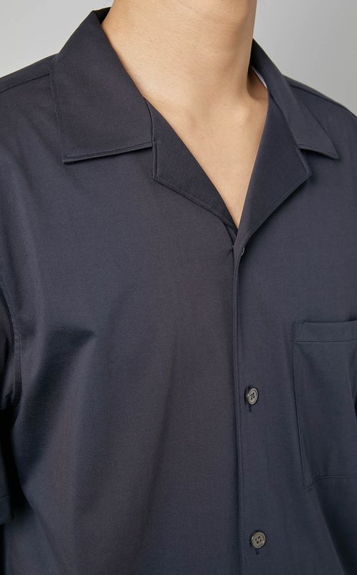 ストレッチオープンカラーシャツ