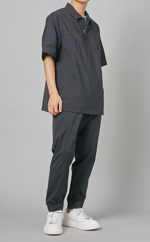 エコナイロンジップアップポロシャツ