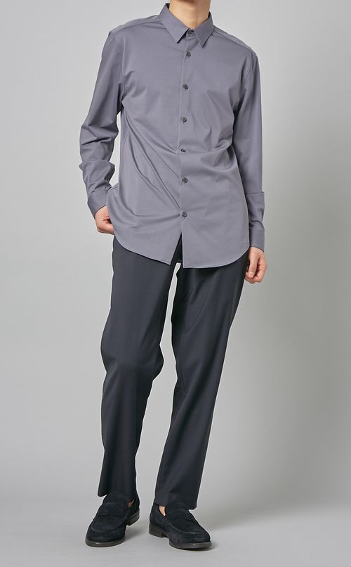 ウール混ドローコードパンツ