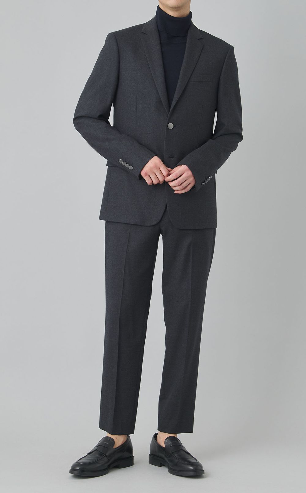 ウールポリフランネルブレザー