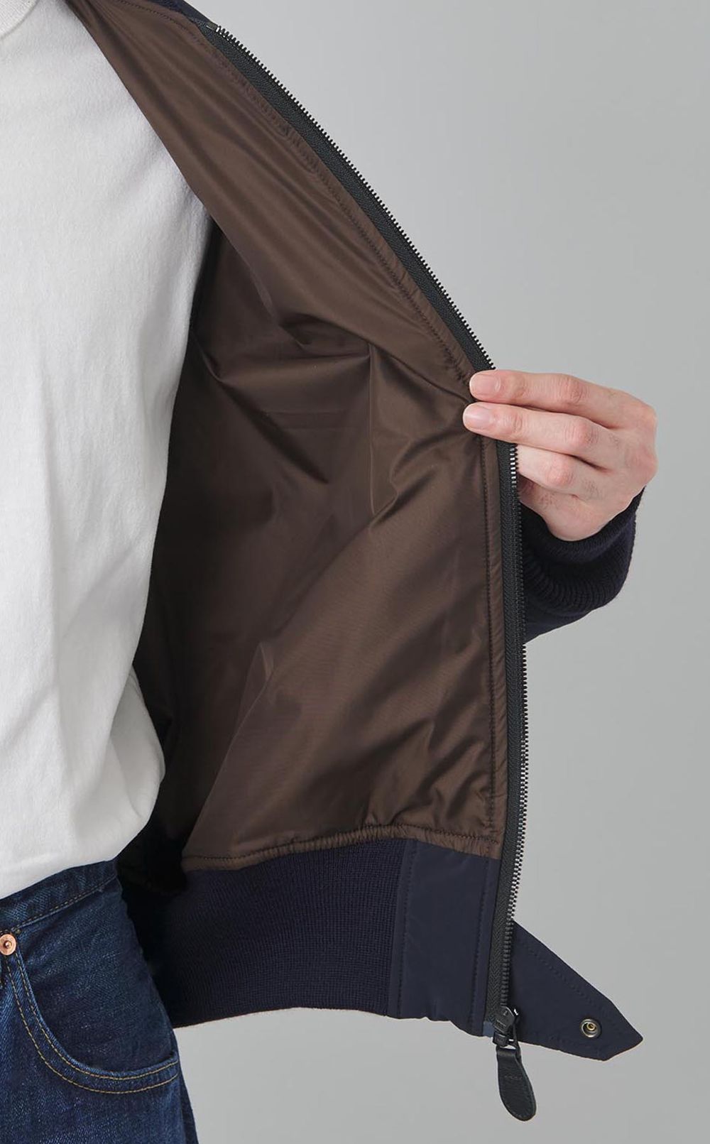 キルティングボンバージャケット