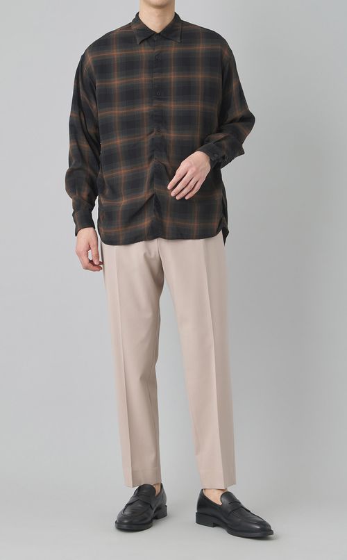 ロングスリーブギャザーシャツ