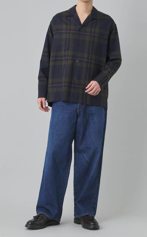 ロングスリーブオープンカラーシャツ