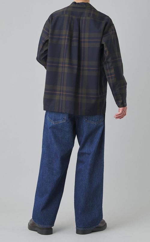 ロングスリーブオープンカラーシャツ