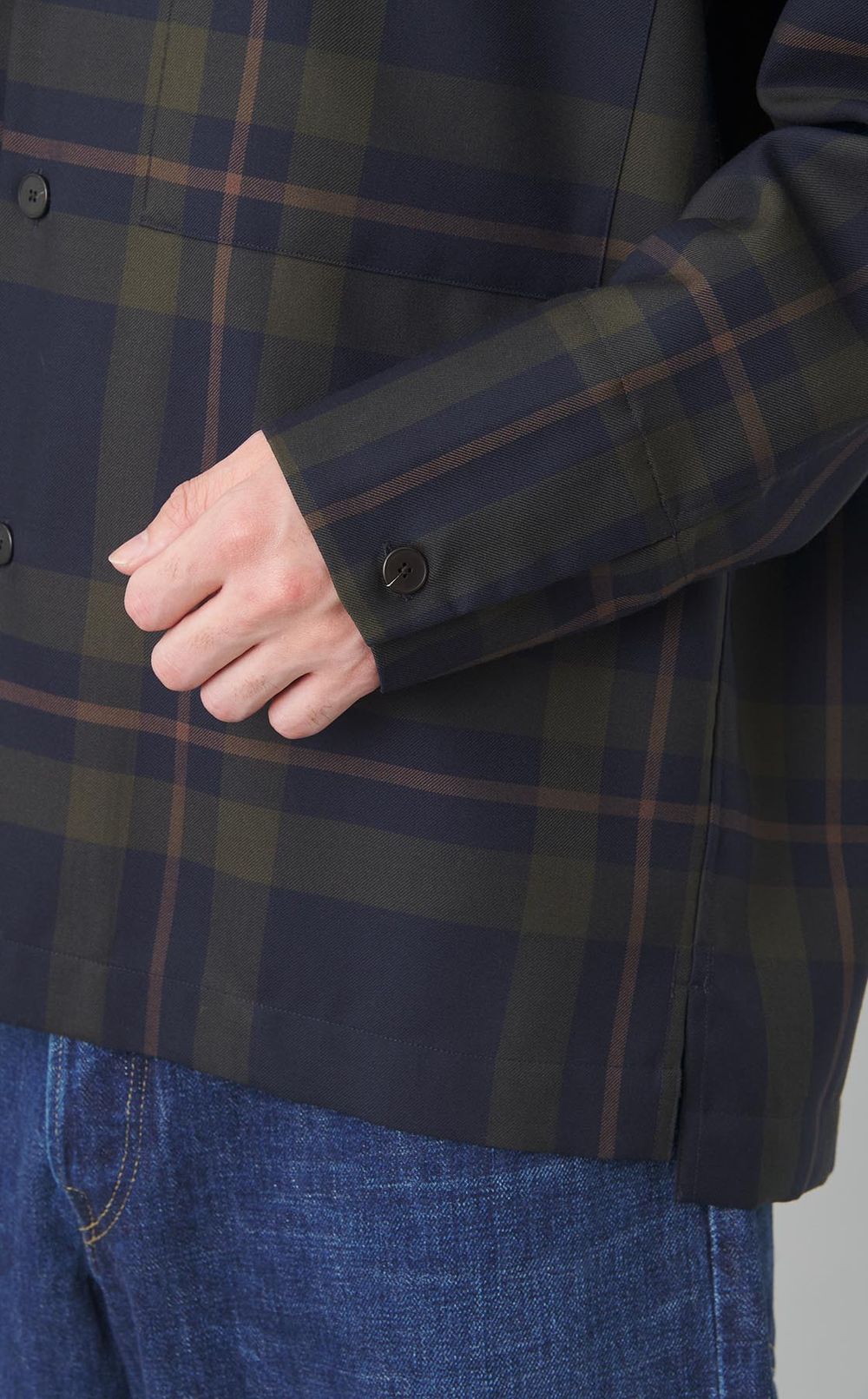 ロングスリーブオープンカラーシャツ