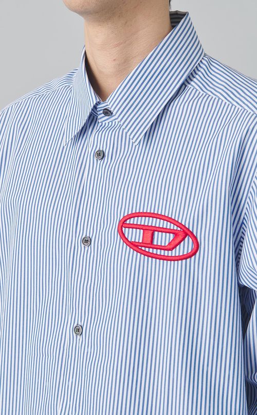 ストライプレギュラーカラーシャツ