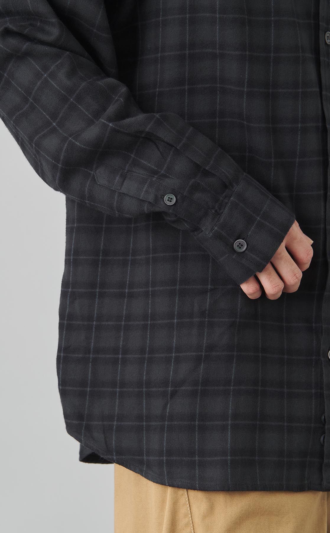 DIESEL フランネルチェックフードシャツ DIESEL｜《手洗い可》フランネルチェックフードシャツ