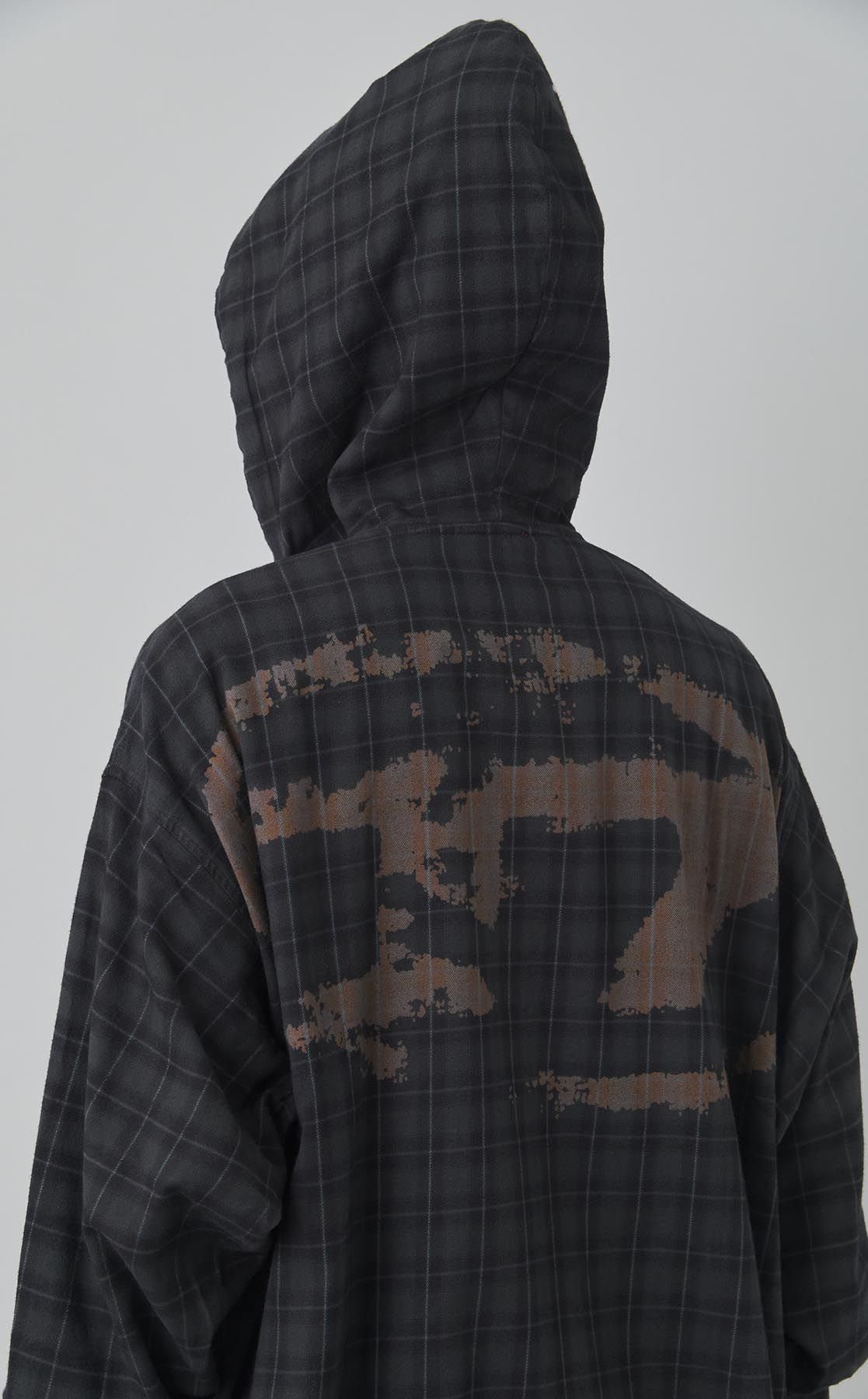 DIESEL｜フランネルチェックフードシャツ