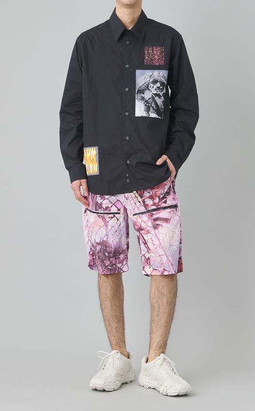 グラフィックロングスリーブシャツ