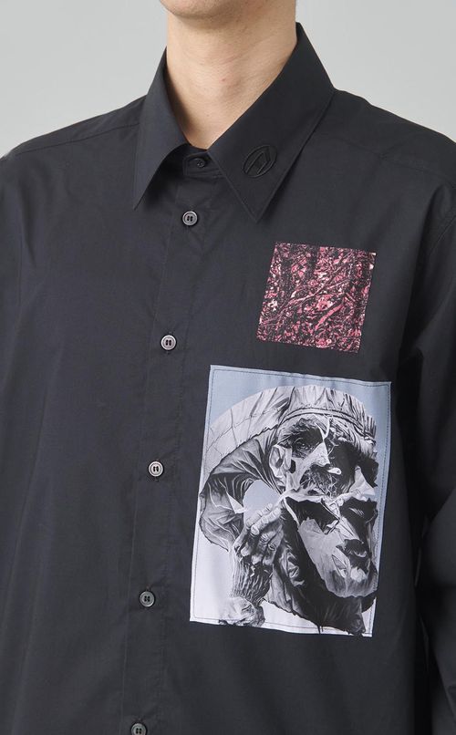 グラフィックロングスリーブシャツ