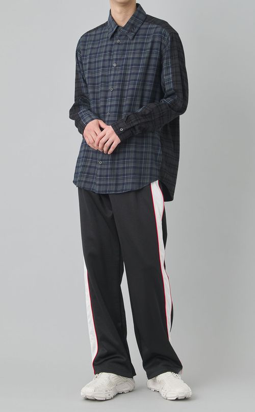 コットンフランネルチェックシャツ