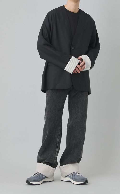 ロールアップヘムデニムパンツ