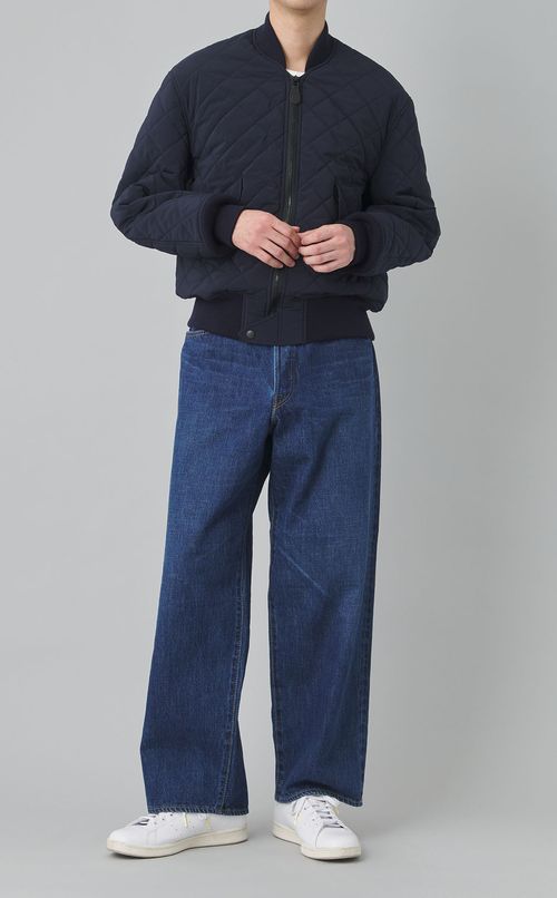 ウォッシュドワイドレッグデニムパンツ