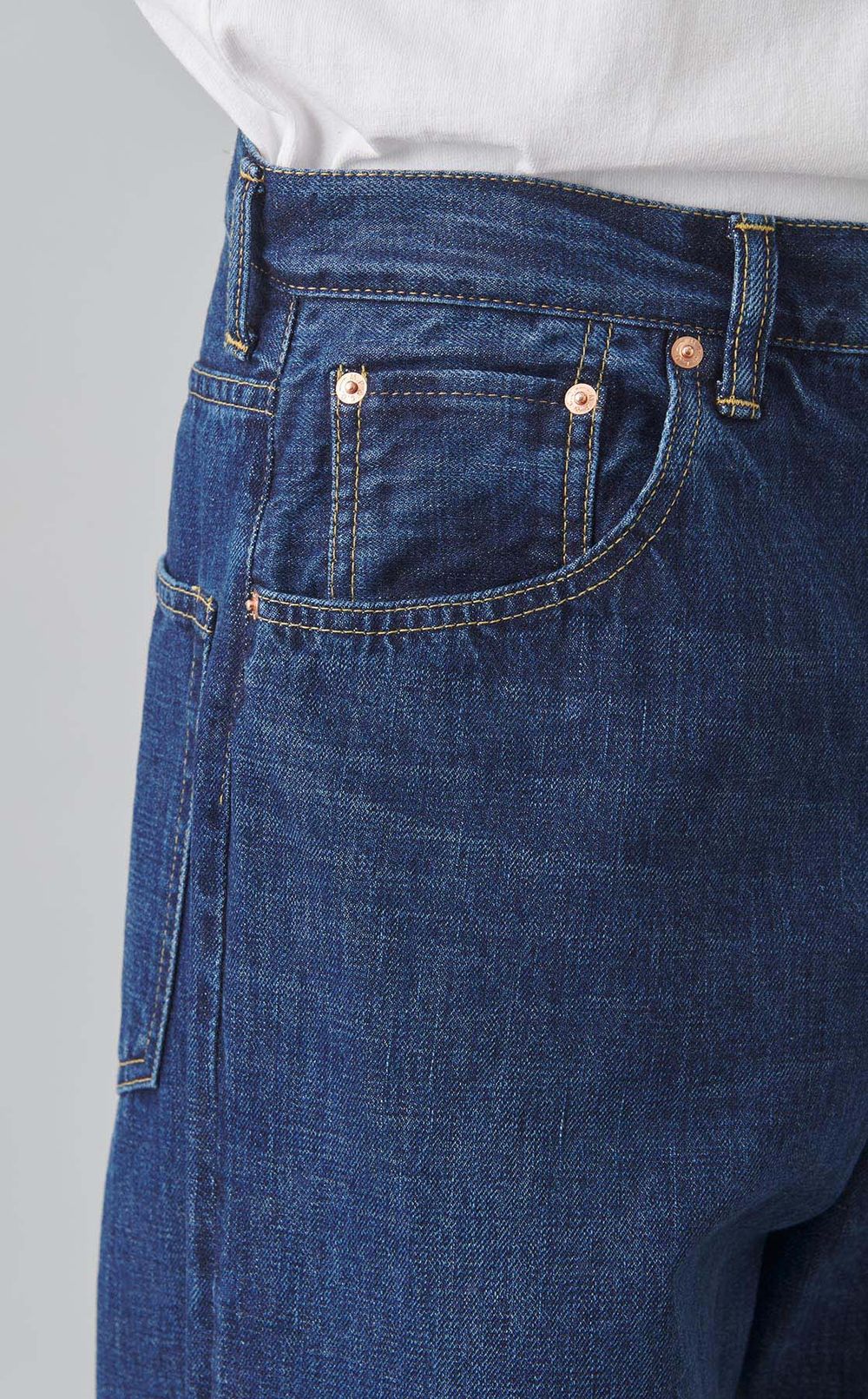 ウォッシュドワイドレッグデニムパンツ