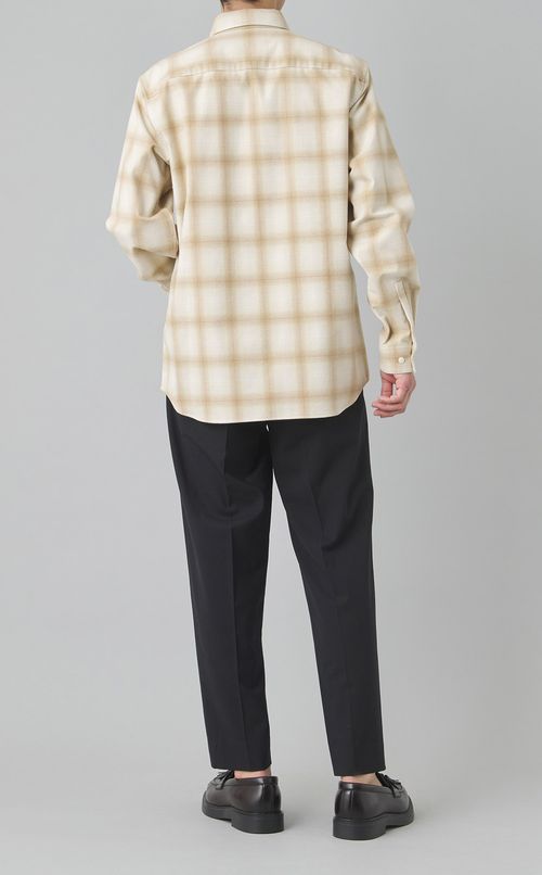 レギュラーカラーチェックシャツ