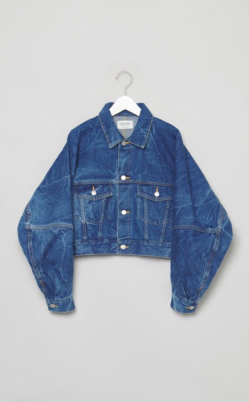 セルヴィッチデニムショートブルゾン