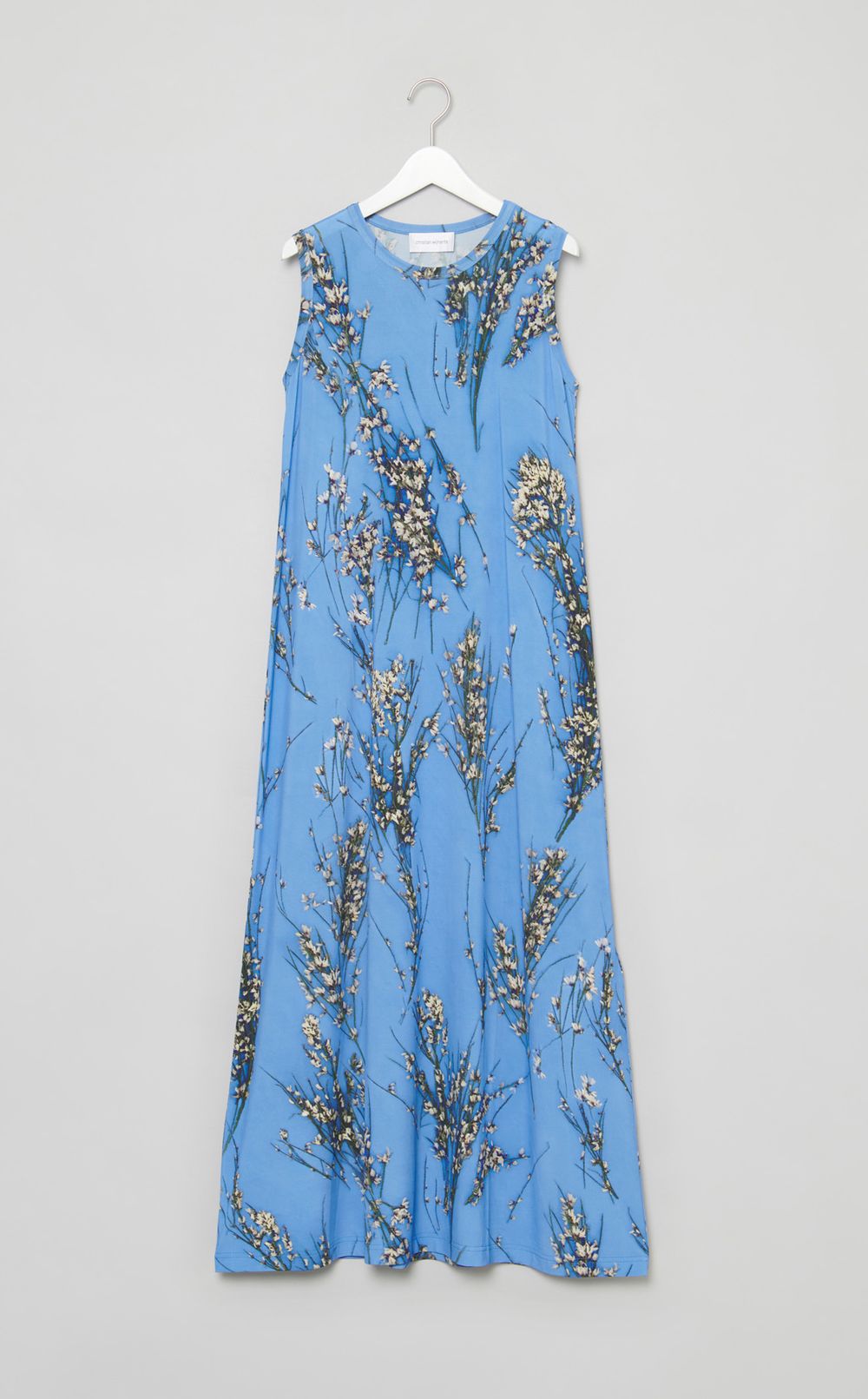 スリーブレスロングジャージードレス