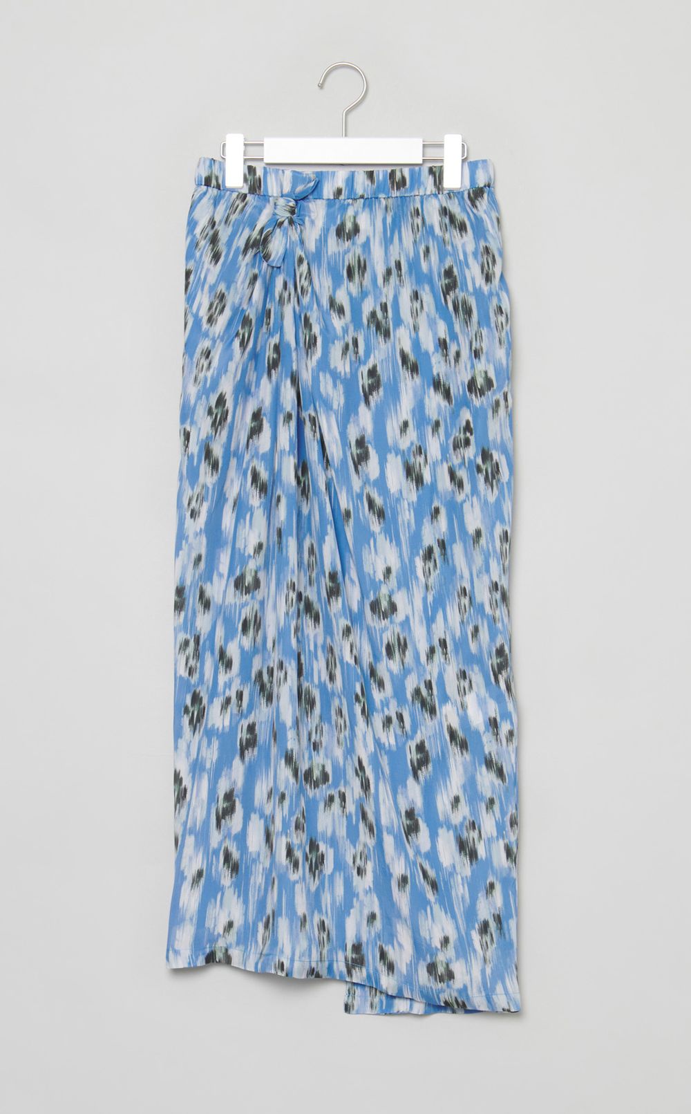 プリントエラスティックミディスカート