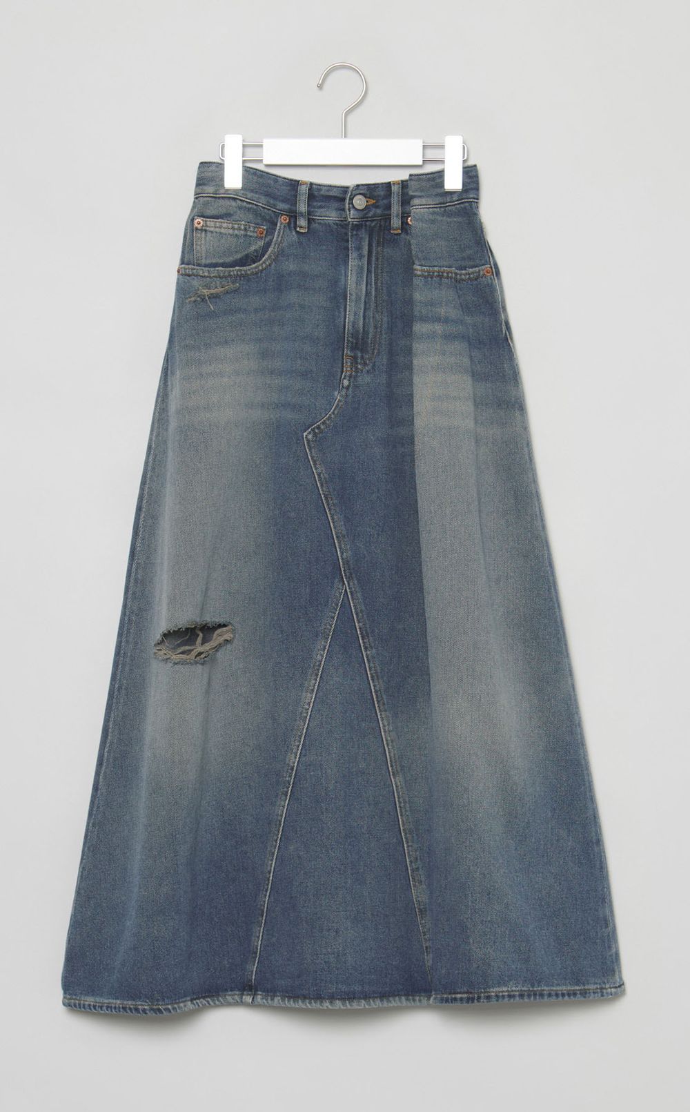 デニムミディスカート