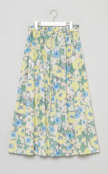 フラワージャガードタックスカート