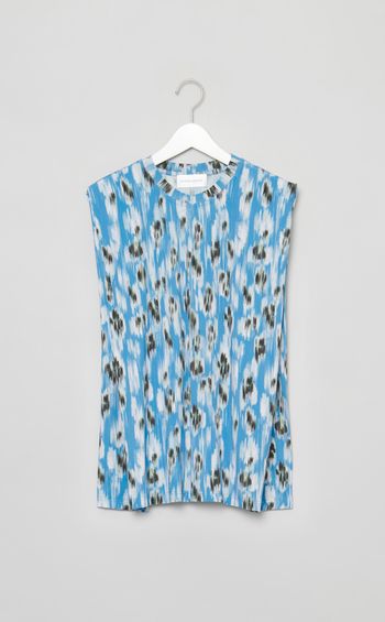 プリントスリーブレスプルオーバー