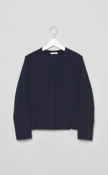 クルーネックミニマルジャケット