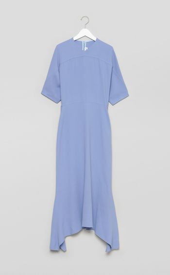 ドロップスリーブミディワンピース