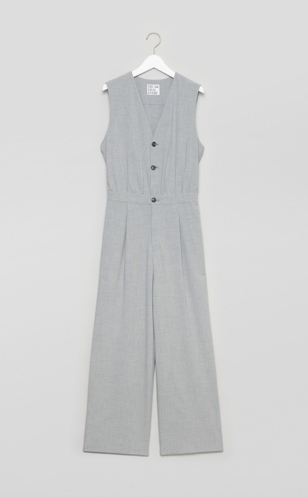 Vネックオールインワン