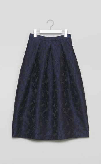 フラワージャガードタックスカート