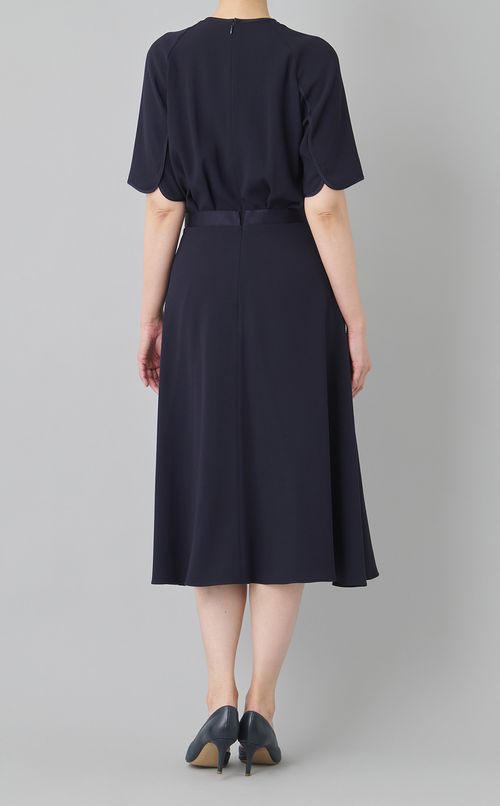 ジョーゼットウェストタックワンピース