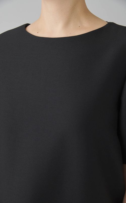 ボートネックテントラインワンピース