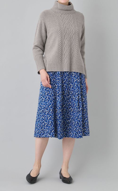 フラワープリントワンピース