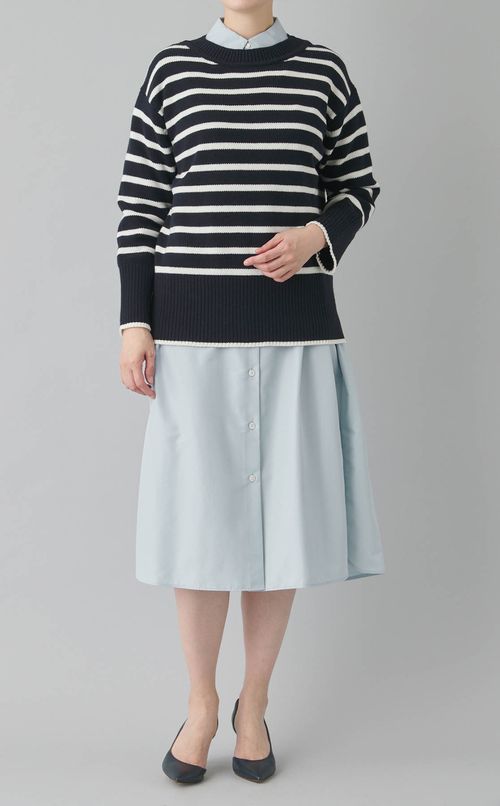 コットンシャツワンピース