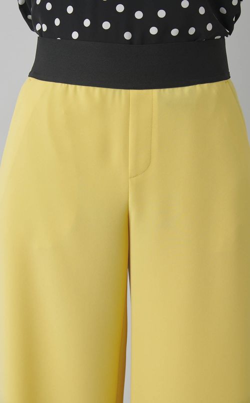 トリアセテートワイドパンツ