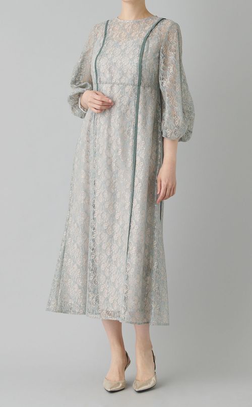 レースレイヤードワンピース