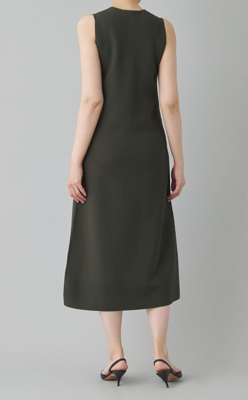 クレープニットノースリーブワンピース