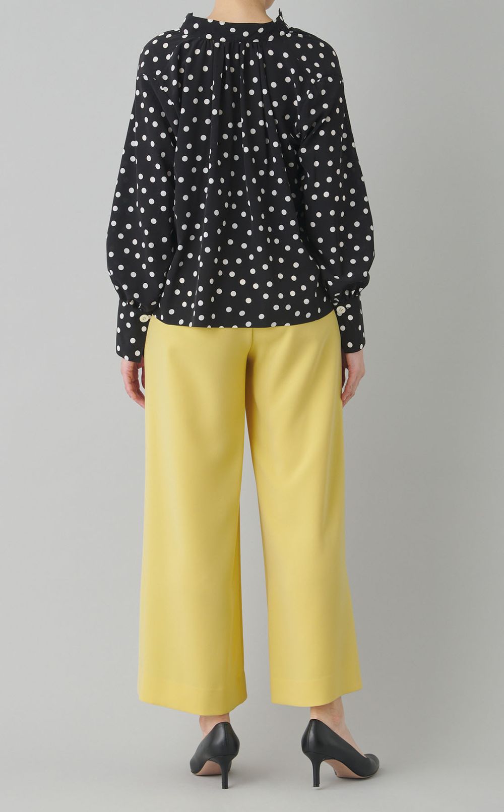 トリアセテートワイドパンツ