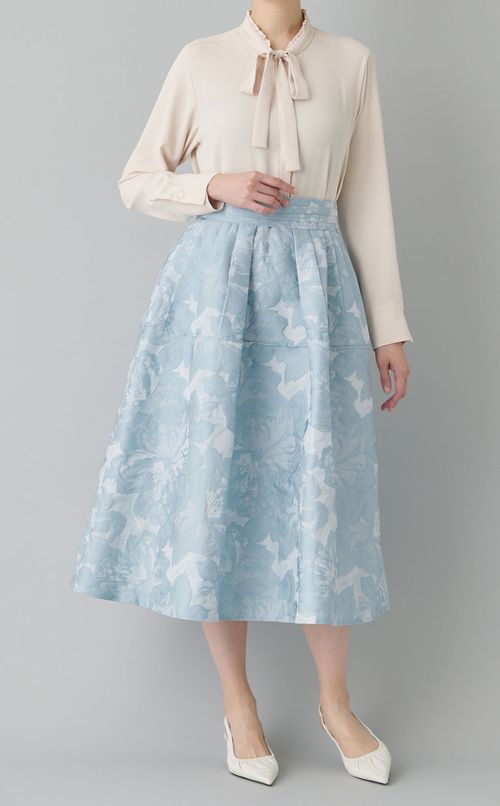 タイニーフリルボウタイブラウス