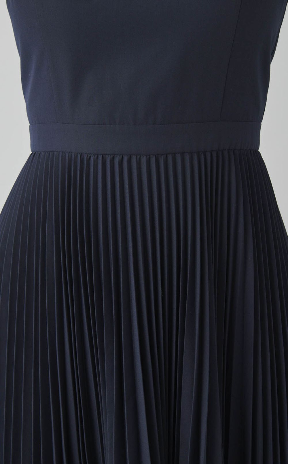 コットンポプリンプリーツワンピース