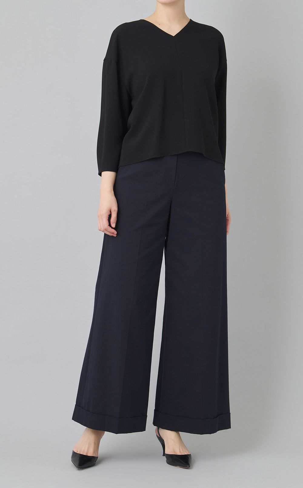 ストレッチキャンバスカフトラウザー