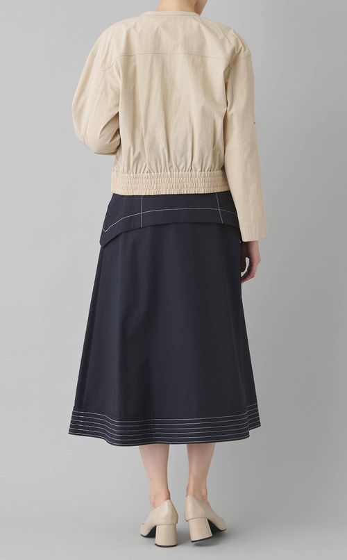 ノーカラーブルゾン