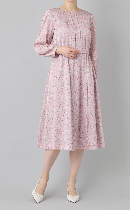 フラワープリントワンピース